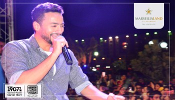 Superstar Hamada Helal held a concert at Marseilia Land