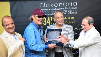 Honoring Ceremony for the movie stars Farouk El Fishawy and Dorid laham in Marseilia Florence Cinemas